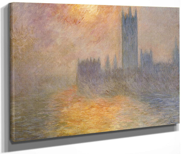 Parliament At Sunset By Claude Monet Fine Art Print