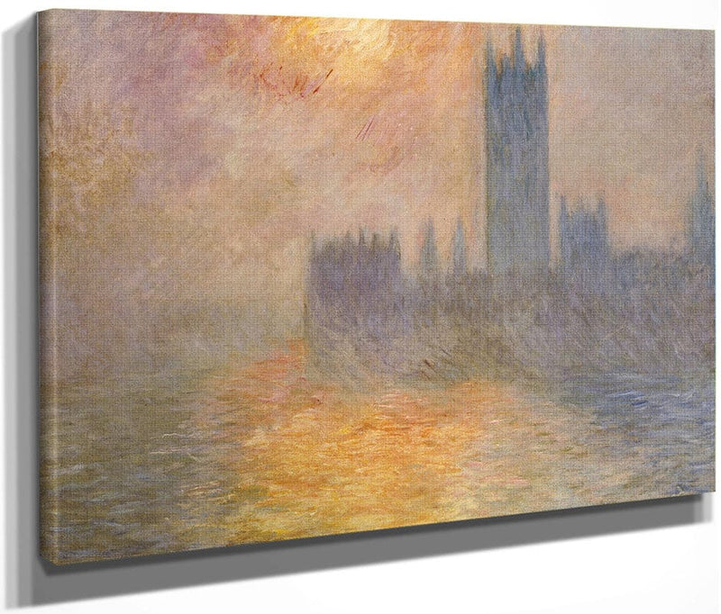 Parliament At Sunset By Claude Monet Fine Art Print