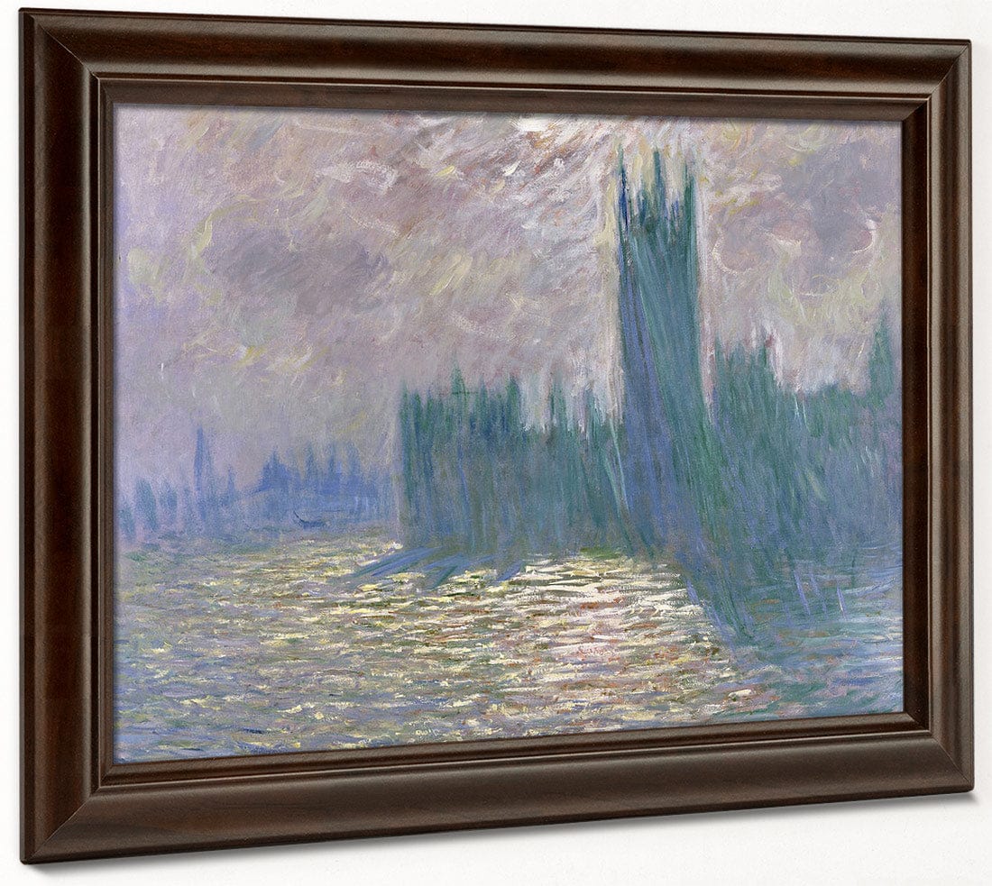 Parliament, Reflections On The Thames By Claude Monet Fine Art Print