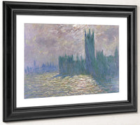 Parliament, Reflections On The Thames By Claude Monet Fine Art Print