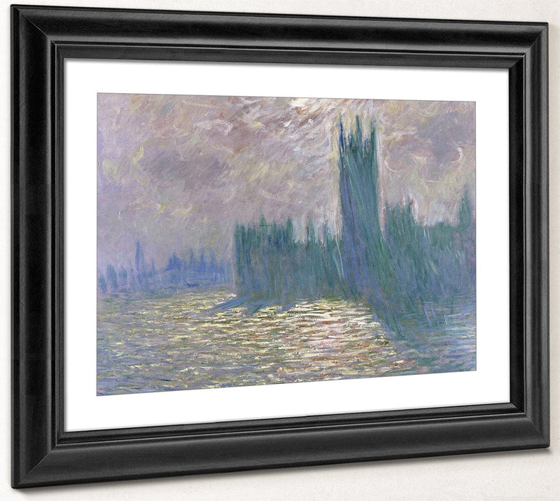 Parliament, Reflections On The Thames By Claude Monet Fine Art Print