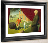Parson Weems Fable By Grant Wood Fine Art Print