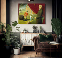 Parson Weems Fable By Grant Wood Fine Art Print