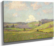 Passing Clouds Over Open Fields By William Wendt Fine Art Print