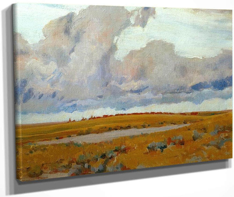 Passing Herd And Storm By Maynard Dixon Fine Art Print