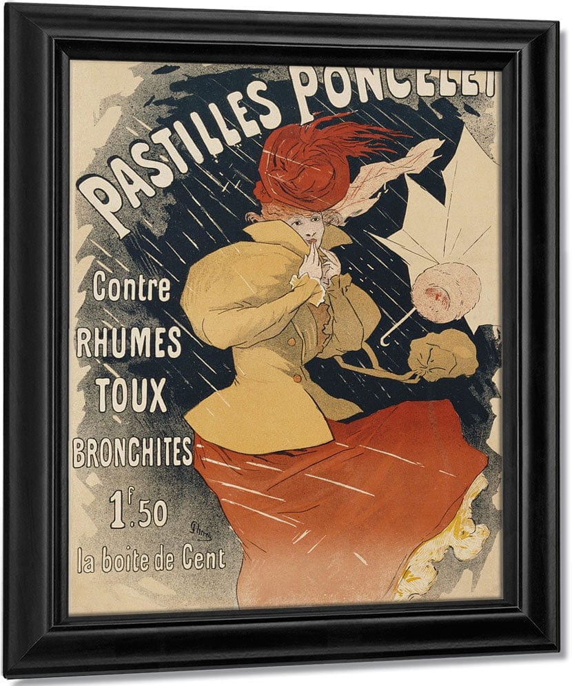 Pastilles Poncelet Poster By Jules Cheret Fine Art Print