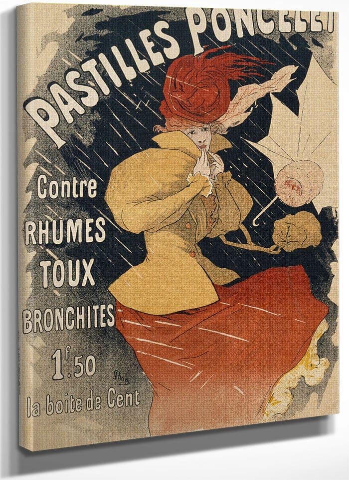 Pastilles Poncelet Poster By Jules Cheret Fine Art Print