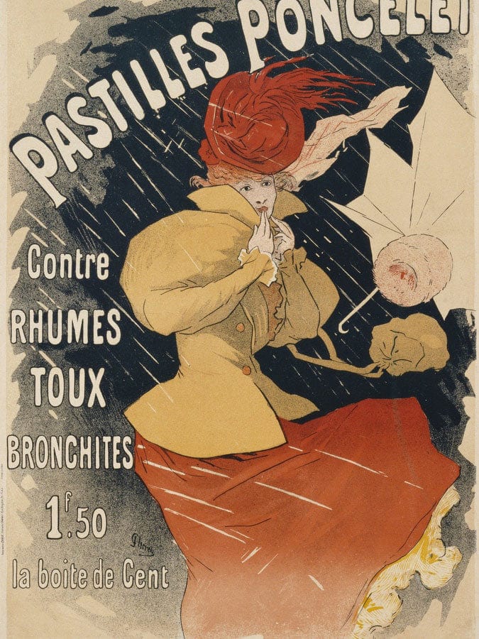Pastilles Poncelet Poster By Jules Cheret Fine Art Print