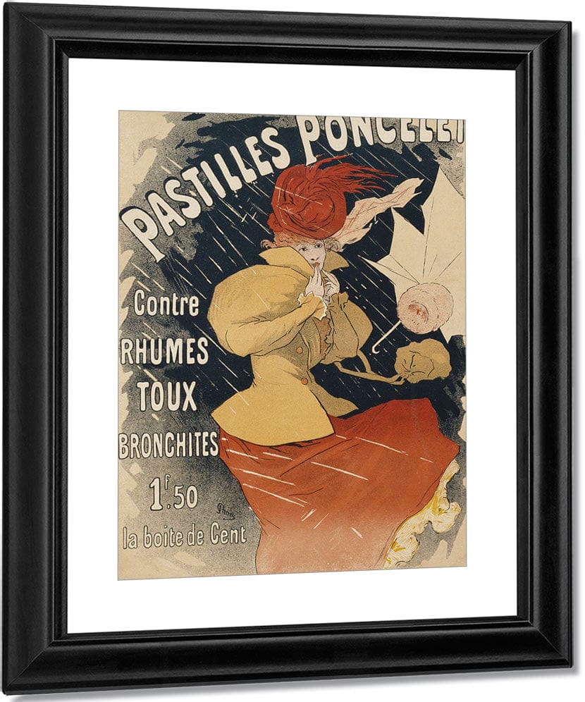 Pastilles Poncelet Poster By Jules Cheret Fine Art Print