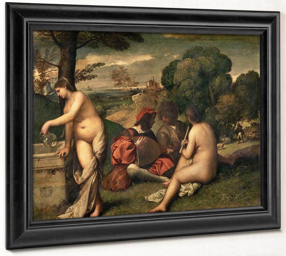 Pastoral Concert 1509 By Giorgione Fine Art Print