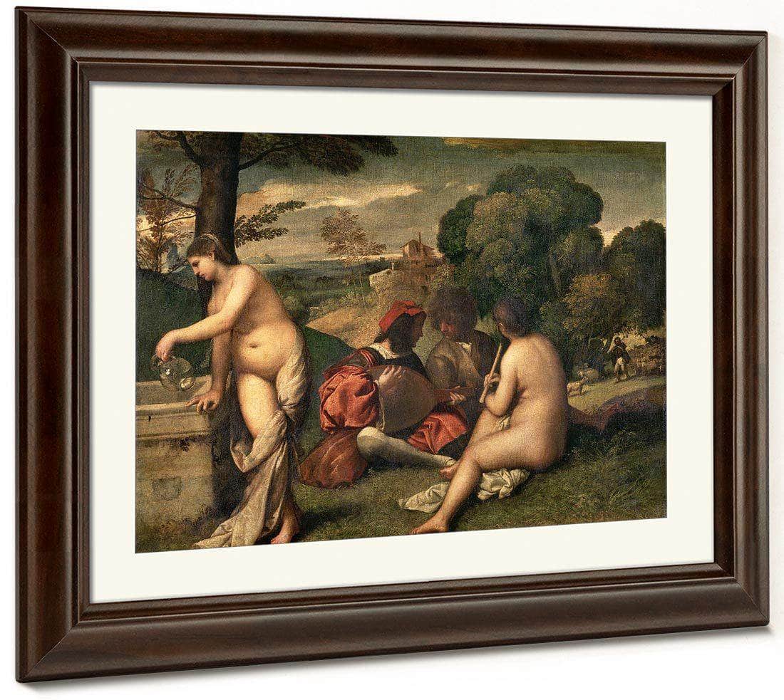 Pastoral Concert 1509 By Giorgione Fine Art Print