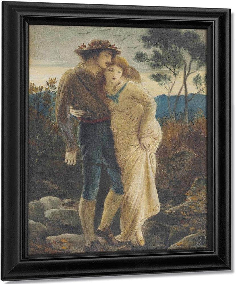 Pastoral Lovers 1869 By Simeon Solomon Fine Art Print