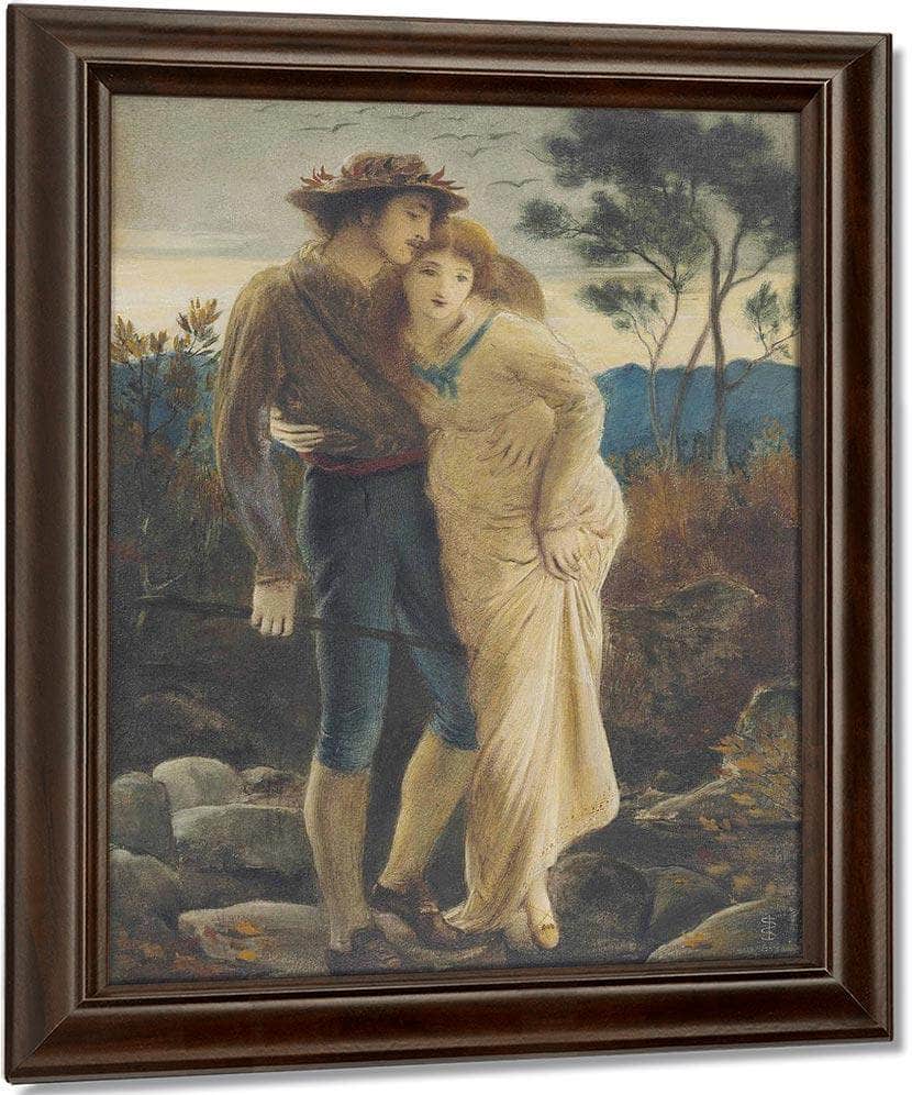 Pastoral Lovers 1869 By Simeon Solomon Fine Art Print