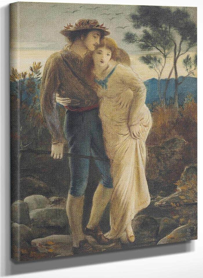 Pastoral Lovers 1869 By Simeon Solomon Fine Art Print