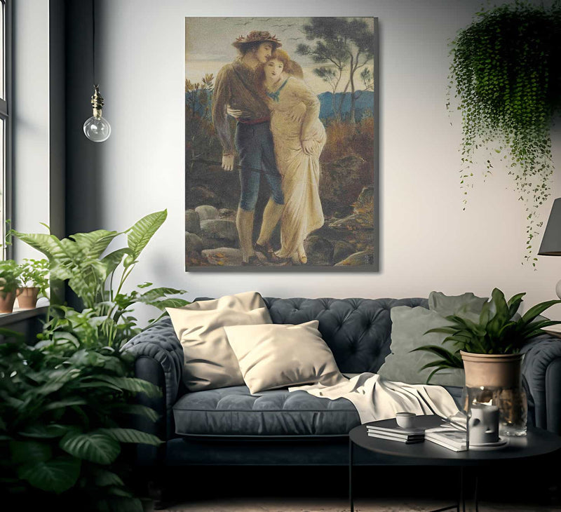 Pastoral Lovers 1869 By Simeon Solomon Fine Art Print