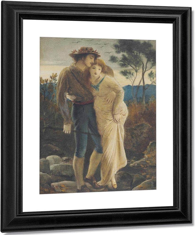 Pastoral Lovers 1869 By Simeon Solomon Fine Art Print