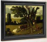 Pastoral Study By Albert Pinkhamryder Fine Art Print