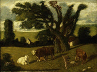 Pastoral Study By Albert Pinkhamryder Fine Art Print