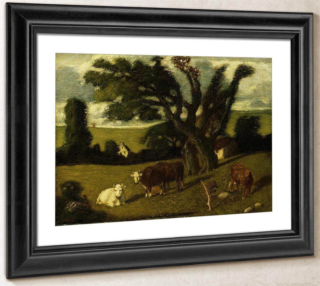 Pastoral Study By Albert Pinkhamryder Fine Art Print