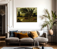 Pastoral Study By Albert Pinkhamryder Fine Art Print