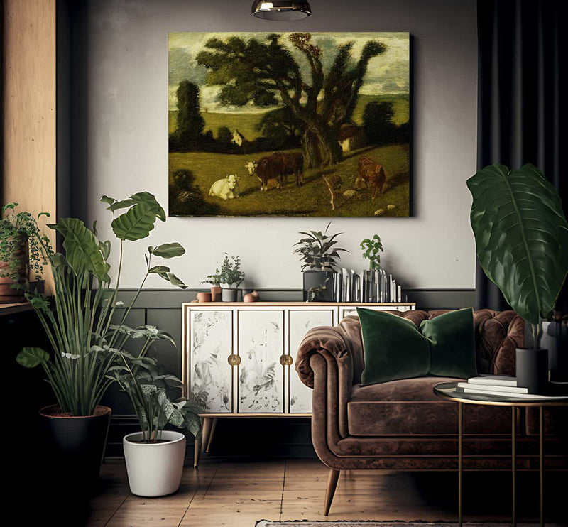 Pastoral Study By Albert Pinkhamryder Fine Art Print