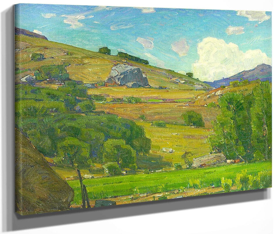 Pasture Lands C. 1925 By William Wendt Fine Art Print
