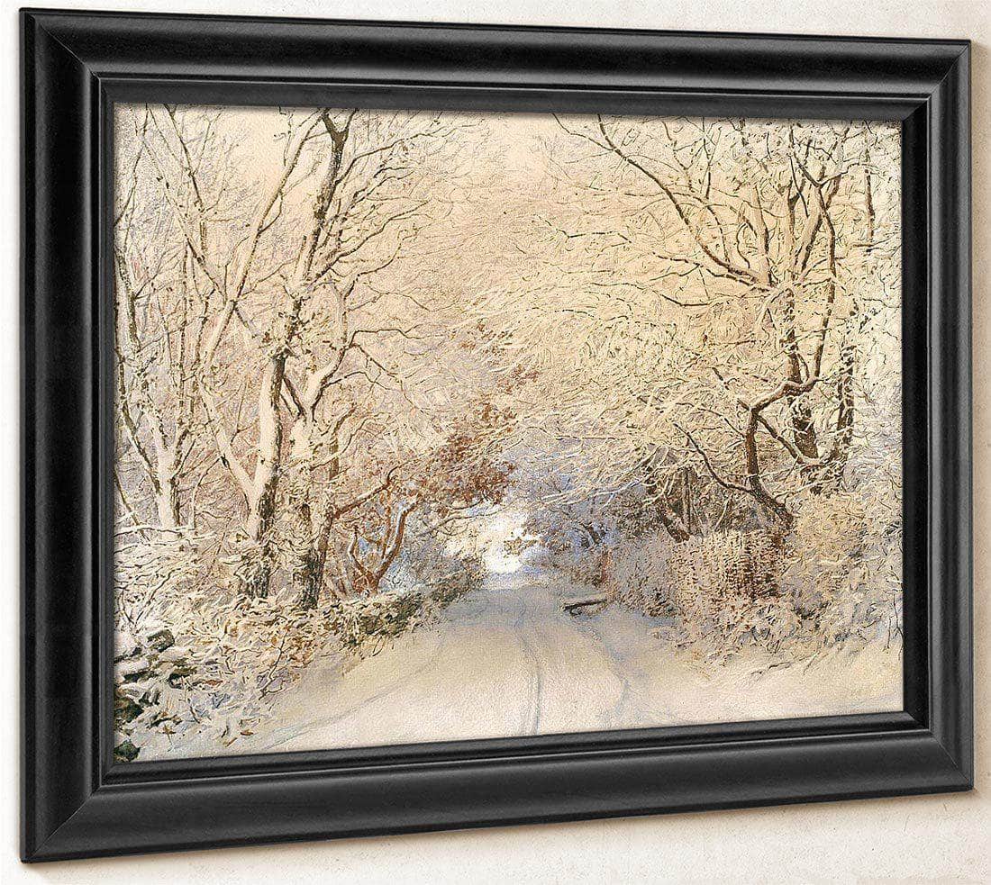 Path In A Winter Landscape By Walter Launt Palmer Fine Art Print
