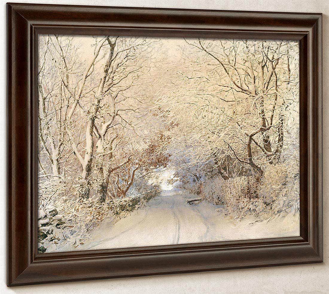Path In A Winter Landscape By Walter Launt Palmer Fine Art Print