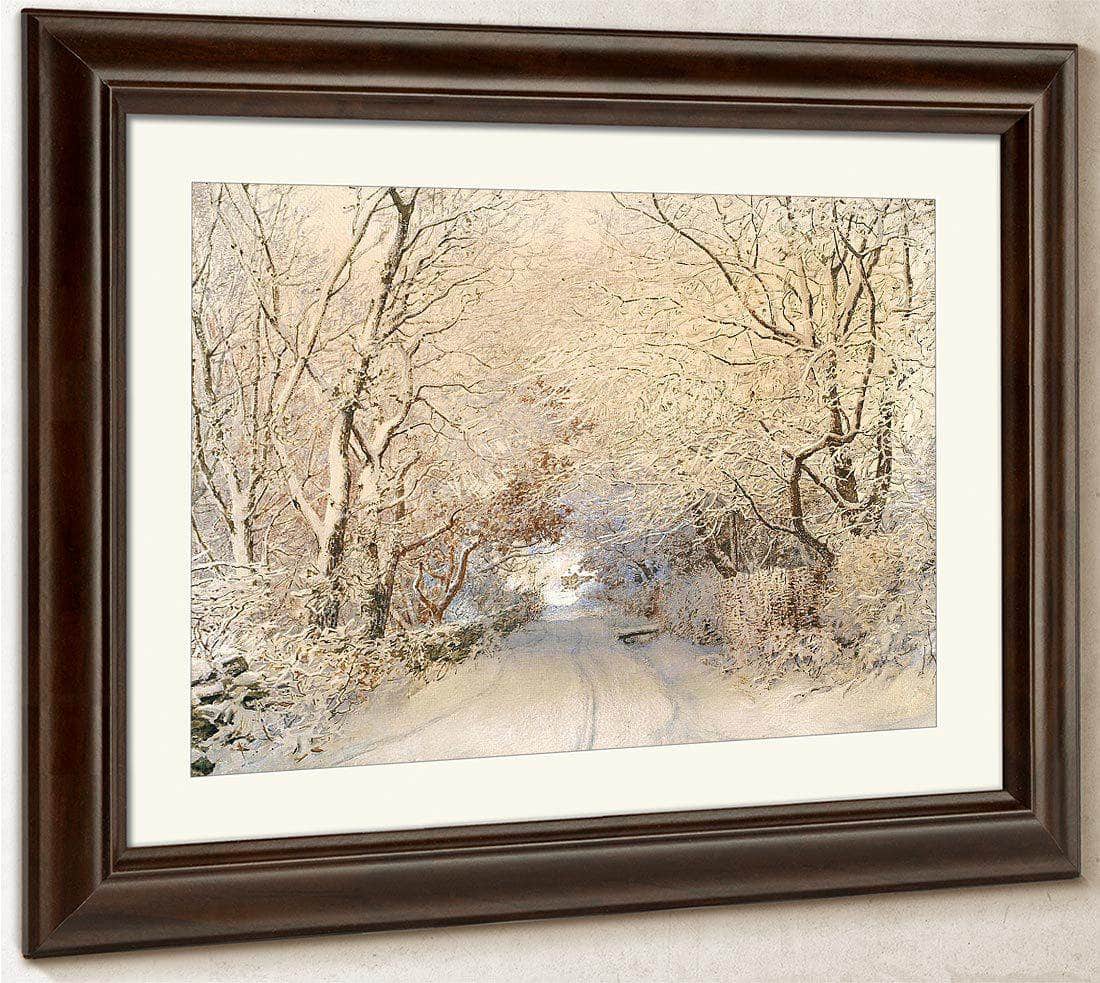 Path In A Winter Landscape By Walter Launt Palmer Fine Art Print