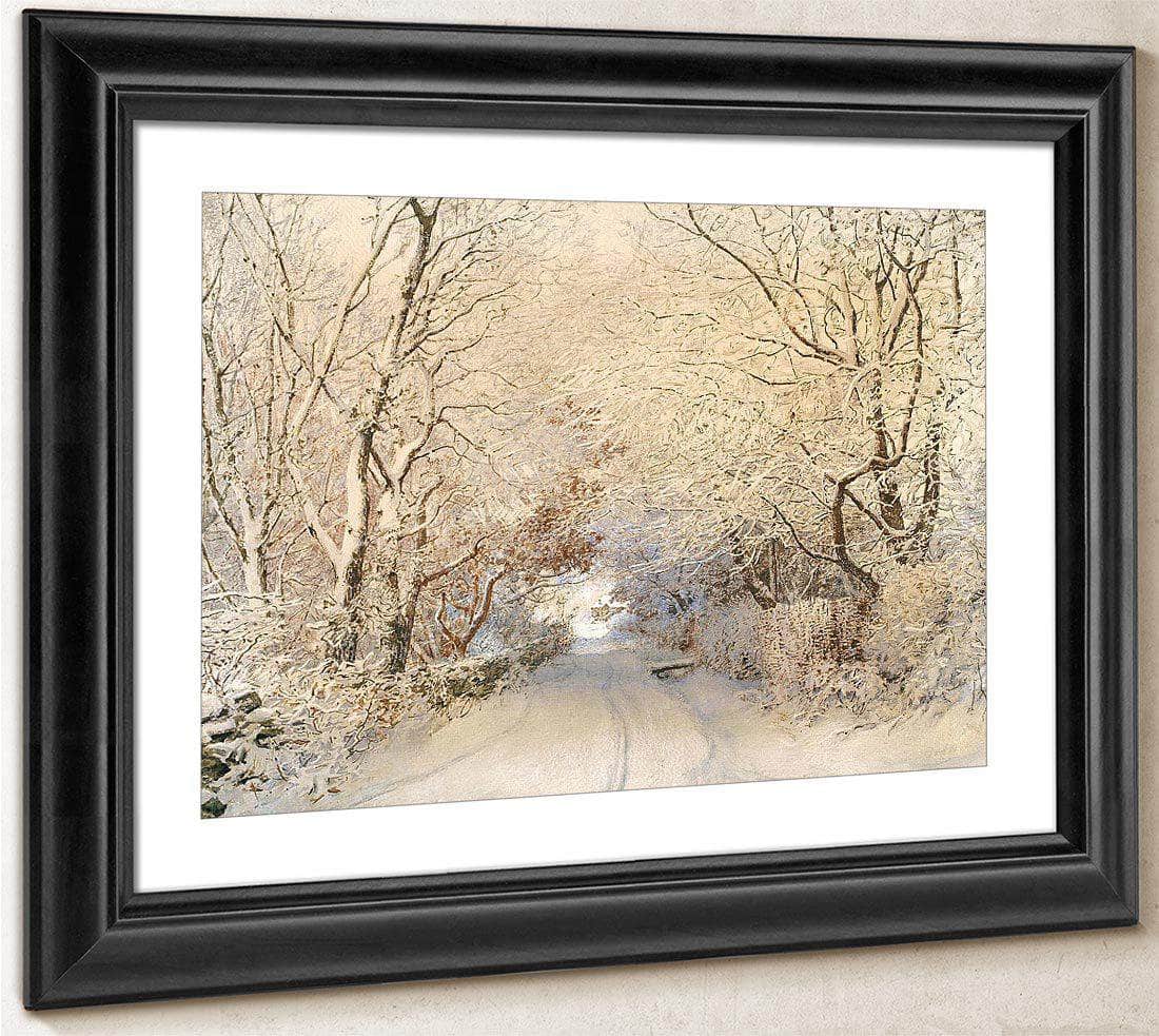 Path In A Winter Landscape By Walter Launt Palmer Fine Art Print