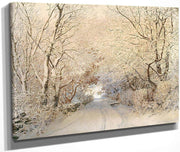 Path In A Winter Landscape By Walter Launt Palmer Fine Art Print