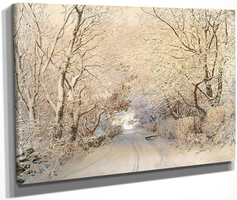 Path In A Winter Landscape By Walter Launt Palmer Fine Art Print