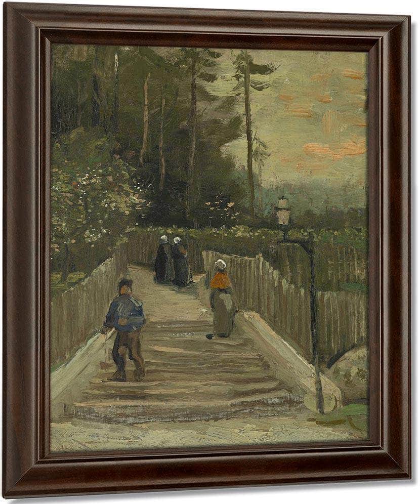 Path In Montmartre By Vincent Van Gogh Fine Art Print