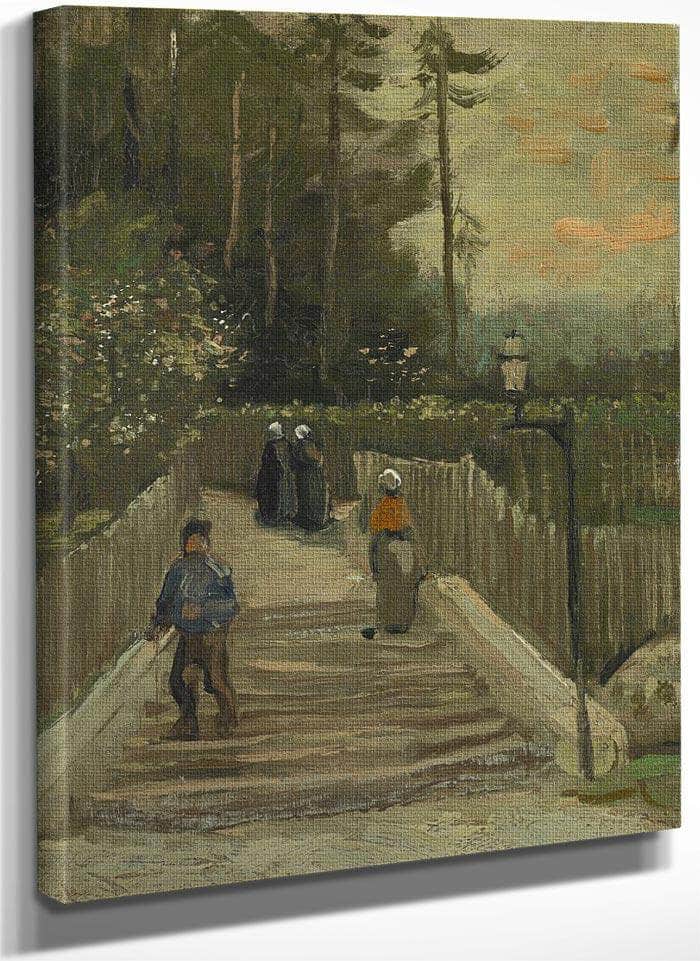Path In Montmartre By Vincent Van Gogh Fine Art Print