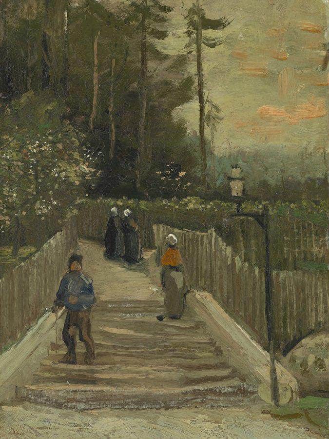 Path In Montmartre By Vincent Van Gogh Fine Art Print