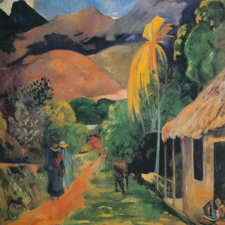 Path In Papeete (A Tahitian Street) By Paul Gauguin Fine Art Print