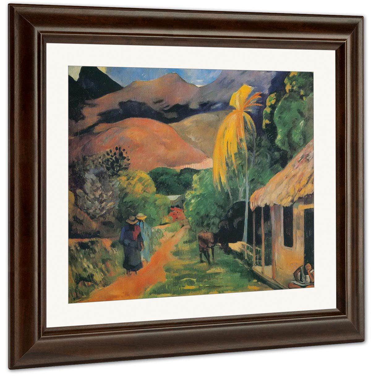 Path In Papeete (A Tahitian Street) By Paul Gauguin Fine Art Print