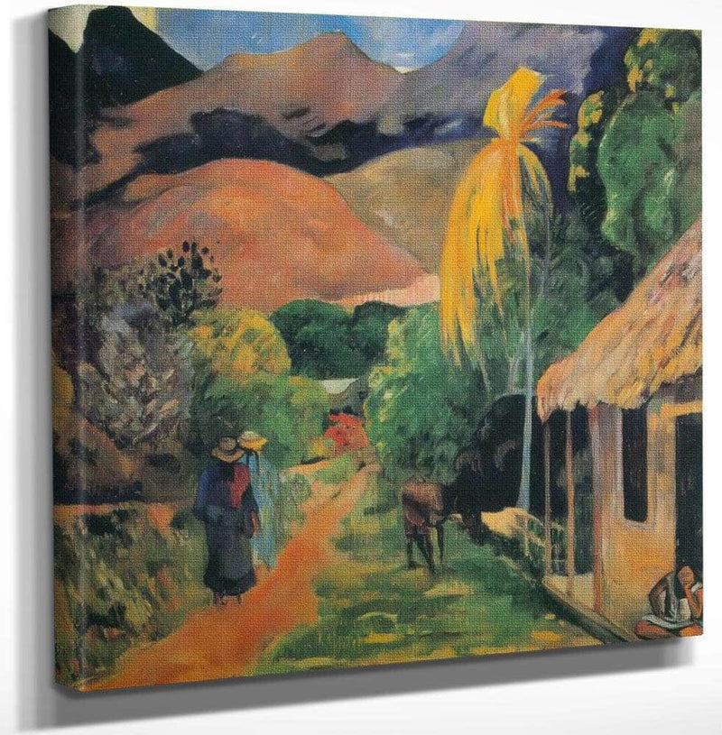 Path In Papeete (A Tahitian Street) By Paul Gauguin Fine Art Print