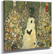 Path Of Garden And Hens By Gustav Klimt Fine Art Print
