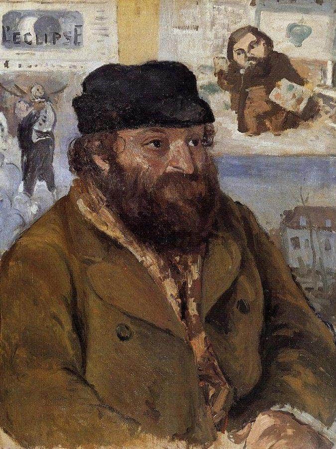 Paul Ce Zanne By Camille Pissarro Fine Art Print