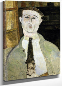 Paul Guillaume By Amedeo Modigliani Fine Art Print