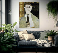 Paul Guillaume By Amedeo Modigliani Fine Art Print