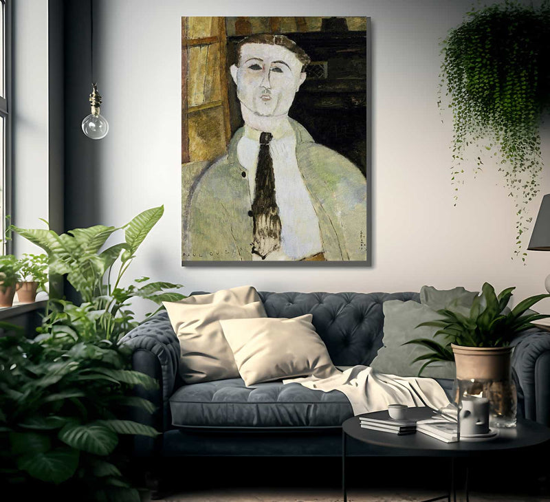 Paul Guillaume By Amedeo Modigliani Fine Art Print