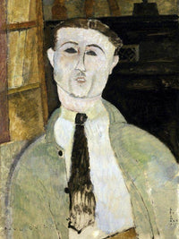 Paul Guillaume By Amedeo Modigliani Fine Art Print