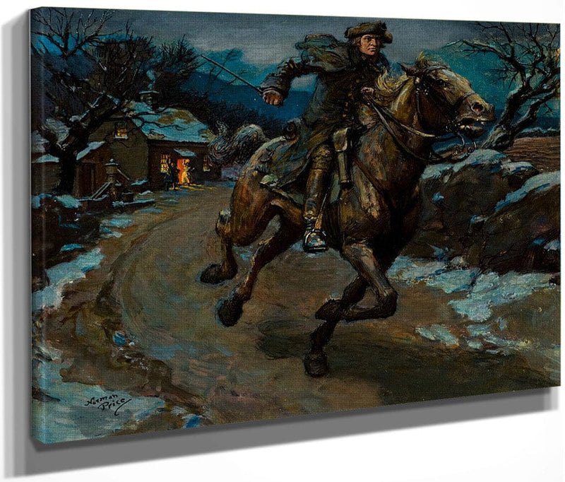 Paul Revere And The Minute Men Book Cover 1950 By Norman Mills Price Fine Art Print