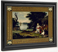 Peaceable Kingdom 1828 By Edward Hicks Fine Art Print
