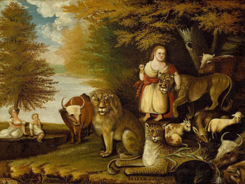 Peaceable Kingdom 1832 By Edward Hicks Fine Art Print