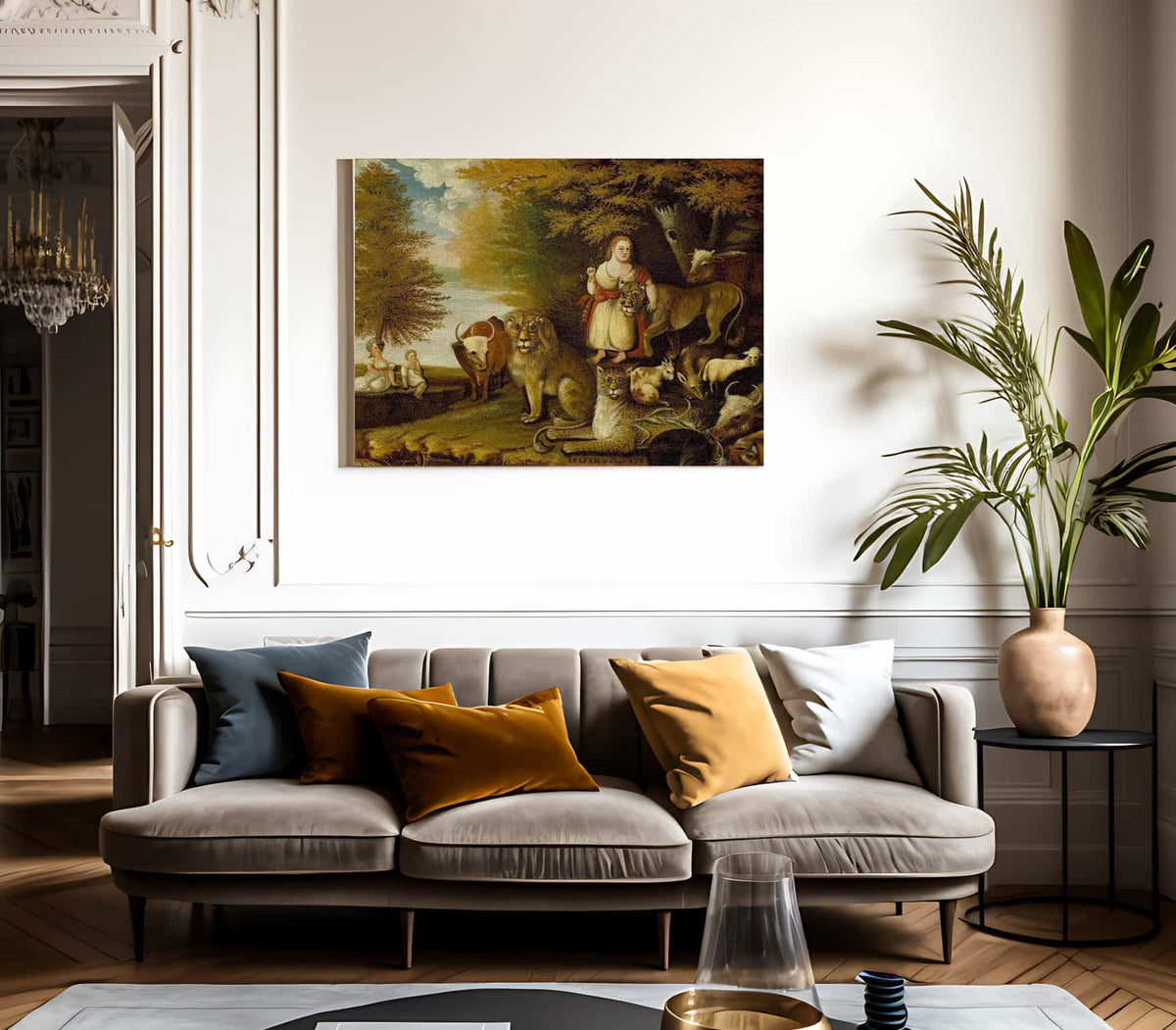 Peaceable Kingdom 1832 By Edward Hicks Fine Art Print