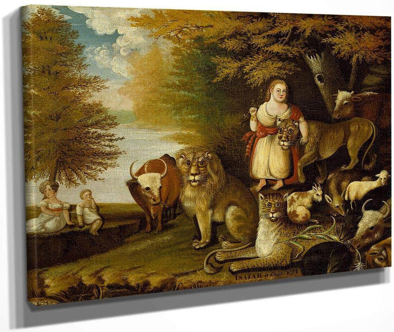 Peaceable Kingdom 1832 By Edward Hicks Fine Art Print