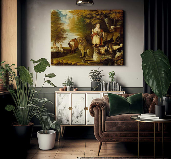Peaceable Kingdom 1832 By Edward Hicks Fine Art Print